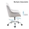 Modern velvet fabric with chrome legs living room furniture dining chair, soft and comfortable, lift adjustment, free movement convenient