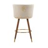 COOLMORE Counter Height Bar Stools Set of 2 for Kitchen Counter Solid Wood Legs with a fixed height of 360 degrees