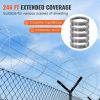 VEVOR Razor Wires, 246 ft Razor Barbed Wire, 5 Rolls Razor Wire Fencing Razor Fence, Razor Ribbon Barbed Wire Galvanized Razor Wire Fence