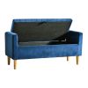 48'' Storage Ottoman Bench, Bench with Storage, for Entryway, Bedroom, Living Room