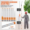 VEVOR Manual Pole Saw,4.6-9.8 ft Extendable Tree Pruner, Sharp Steel Blade for High Branches Trimming