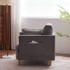 29.5 "W Modern Fabric Decorative Chair Armchair Upholstered Reading Chair Single Sofa Casual Club Chair with Solid Wooden Feet and 2 Pillow