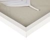 Framed Rice Paper Palm Leaves 3-piece Shadowbox Wall Decor Set