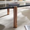Faux Marble Coffee Tables Accent Tea Tables with Gold Metal Foot for Living Room Home Office