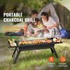 picnic party suitable for 4-6 people 33.5 √ó 23.7 √ó 11.8 inches length √ó width √ó heightPortable charcoal grill, small outdoor grill folding grill