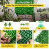 VEVOR Artificial Boxwood Panels, 14 PCS 20"x20" Boxwood Hedge Wall Panels, PE Artificial Grass Backdrop Wall 1.6"