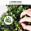 VEVOR 2 Pack 5' Artificial Boxwood Topiary Tree Faux Plant UV Decor In/Outdoor