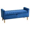 48'' Storage Ottoman Bench, Bench with Storage, for Entryway, Bedroom, Living Room