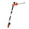 VEVOR 20V Cordless Hedge Trimmer, 18 inch Double-edged Steel Blade, Pole Hedge Trimmer Kit 20V Battery, Fast Charger Included