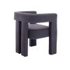 COOLMORE Contemporary Designed Fabric Upholstered Accent/Dining Chair /Barrel Side Chairs Kitchen Armchair for Living Room 2PC/SET
