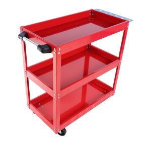 Metal Machine Tool Cart (Color: Red)