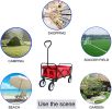 Folding Wagon Garden Shopping Beach Cart