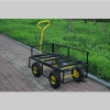 Carriage Garden Cart Steel Garden Cart With Swivel Handle And Detachable Sides, Practical Heavy Duty Garden Cart And Trolley