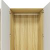 Doors Bedroom Armoire Wardrobe Closet Cabinet, Wardrobe Closet with Hanging Rod, Wood Closet Wardrobe for Large Storage