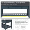 Shoe Rack with Cushioned Seat and Drawers,Multipurpose Entryway Storage Bench