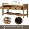 Shoe Rack with Cushioned Seat and Drawers,Multipurpose Entryway Storage Bench