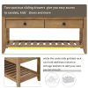 Shoe Rack with Cushioned Seat and Drawers,Multipurpose Entryway Storage Bench