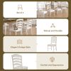 Vintage Traditional 6-Piece 82.7 inch Extendable Dining Table Set with 23.6 inch Removable Leaf, 50.4 inch Upholstered Dining Bench and 4 Chairs for 6