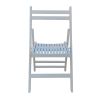 Furniture Slatted Wood Folding Special Event Chair - White, Set of 4, FOLDING CHAIR, FOLDABLE STYLE