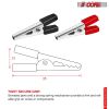5 Core Alligator Clips Electrical Small Metal Battery Jumper Clamps Heavy Duty Insulated Gator Clip - ALLIGATOR
