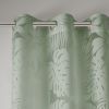 Palm Leaf Burnout Window Sheer