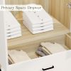 Doors Bedroom Armoire Wardrobe Closet Cabinet, Wardrobe Closet with Hanging Rod, Wood Closet Wardrobe for Large Storage