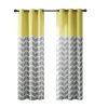 Chevron Printed Room Darkening Grommet Top Panel Pair