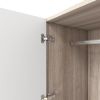 Doors Bedroom Armoire Wardrobe Closet Cabinet, Wardrobe Closet with Hanging Rod, Wood Closet Wardrobe for Large Storage