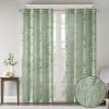 Palm Leaf Burnout Window Sheer