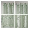Palm Leaf Burnout Window Sheer