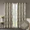 Ogee Knitted Jacquard Total Blackout Curtain Panel(Only 1 Pc Panel)