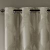 Ogee Knitted Jacquard Total Blackout Curtain Panel(Only 1 Pc Panel)