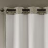Ogee Knitted Jacquard Total Blackout Curtain Panel(Only 1 Pc Panel)
