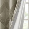 Ogee Knitted Jacquard Total Blackout Curtain Panel(Only 1 Pc Panel)