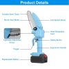 Electric Mini Chainsaw Portable Handheld Cordless Small Chain Saw Battery Powered