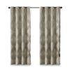 Ogee Knitted Jacquard Total Blackout Curtain Panel(Only 1 Pc Panel)