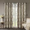Ogee Knitted Jacquard Total Blackout Curtain Panel(Only 1 Pc Panel)