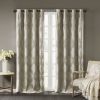 Ogee Knitted Jacquard Total Blackout Curtain Panel(Only 1 Pc Panel)