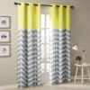 Chevron Printed Room Darkening Grommet Top Panel Pair