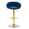 COOLMORE Swivel Bar Stools Set of 2 Adjustable Counter Height Chairs with Footrest for Kitchen, Dining Room 2PC/SET
