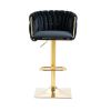 COOLMORE Vintage Bar Stools with Back and Footrest Counter Height Dining Chairs 2PC/SET