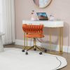 COOLMORE Home Office Desk Chair, Vanity Chair, Modern Adjustable Home Computer Executive Chair Swivel Task Chair for Small Space, Living Room, Make-up