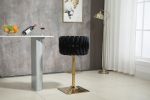 COOLMORE Vintage Bar Stools with Back and Footrest Counter Height Dining Chairs 2PC/SET