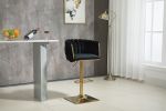 COOLMORE Vintage Bar Stools with Back and Footrest Counter Height Dining Chairs 2PC/SET