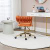 COOLMORE Home Office Desk Chair, Vanity Chair, Modern Adjustable Home Computer Executive Chair Swivel Task Chair for Small Space, Living Room, Make-up