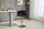 COOLMORE Vintage Bar Stools with Back and Footrest Counter Height Dining Chairs 2PC/SET