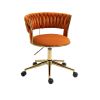 COOLMORE Home Office Desk Chair, Vanity Chair, Modern Adjustable Home Computer Executive Chair Swivel Task Chair for Small Space, Living Room, Make-up