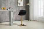 COOLMORE Vintage Bar Stools with Back and Footrest Counter Height Dining Chairs 2PC/SET