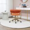 COOLMORE Home Office Desk Chair, Vanity Chair, Modern Adjustable Home Computer Executive Chair Swivel Task Chair for Small Space, Living Room, Make-up
