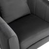 Velvet Accent Chair Set Barrel Chair with Ottoman Modern Club Chair Reading Armchair with Lumbar Pillow for Living Room, Bedroom, Study Room